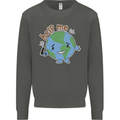 Environment Help Me Climate Change Kids Sweatshirt Jumper Storm Grey