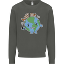 Environment Help Me Climate Change Kids Sweatshirt Jumper Storm Grey