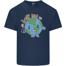 Environment Help Me Climate Change Kids T-Shirt Childrens Navy Blue