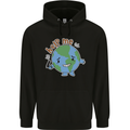 Environment Help Me Climate Change Mens 80% Cotton Hoodie Black