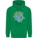 Environment Help Me Climate Change Mens 80% Cotton Hoodie Irish Green