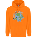 Environment Help Me Climate Change Mens 80% Cotton Hoodie Orange