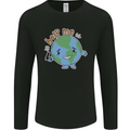 Environment Help Me Climate Change Mens Long Sleeve T-Shirt Black