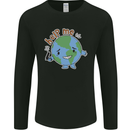 Environment Help Me Climate Change Mens Long Sleeve T-Shirt Black