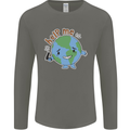 Environment Help Me Climate Change Mens Long Sleeve T-Shirt Charcoal