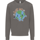 Environment Help Me Climate Change Mens Sweatshirt Jumper Charcoal