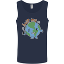 Environment Help Me Climate Change Mens Vest Tank Top Navy Blue
