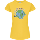 Environment Help Me Climate Change Womens Petite Cut T-Shirt Yellow