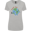 Environment Help Me Climate Change Womens Wider Cut T-Shirt Sports Grey
