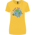 Environment Help Me Climate Change Womens Wider Cut T-Shirt Yellow