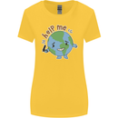 Environment Help Me Climate Change Womens Wider Cut T-Shirt Yellow