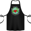 Environment Save the Ocean Stop Pollution Cotton Apron 100% Organic Black