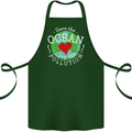 Environment Save the Ocean Stop Pollution Cotton Apron 100% Organic Forest Green
