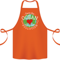 Environment Save the Ocean Stop Pollution Cotton Apron 100% Organic Orange