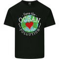 Environment Save the Ocean Stop Pollution Kids T-Shirt Childrens Black