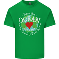 Environment Save the Ocean Stop Pollution Kids T-Shirt Childrens Irish Green