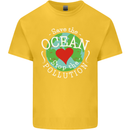 Environment Save the Ocean Stop Pollution Kids T-Shirt Childrens Yellow