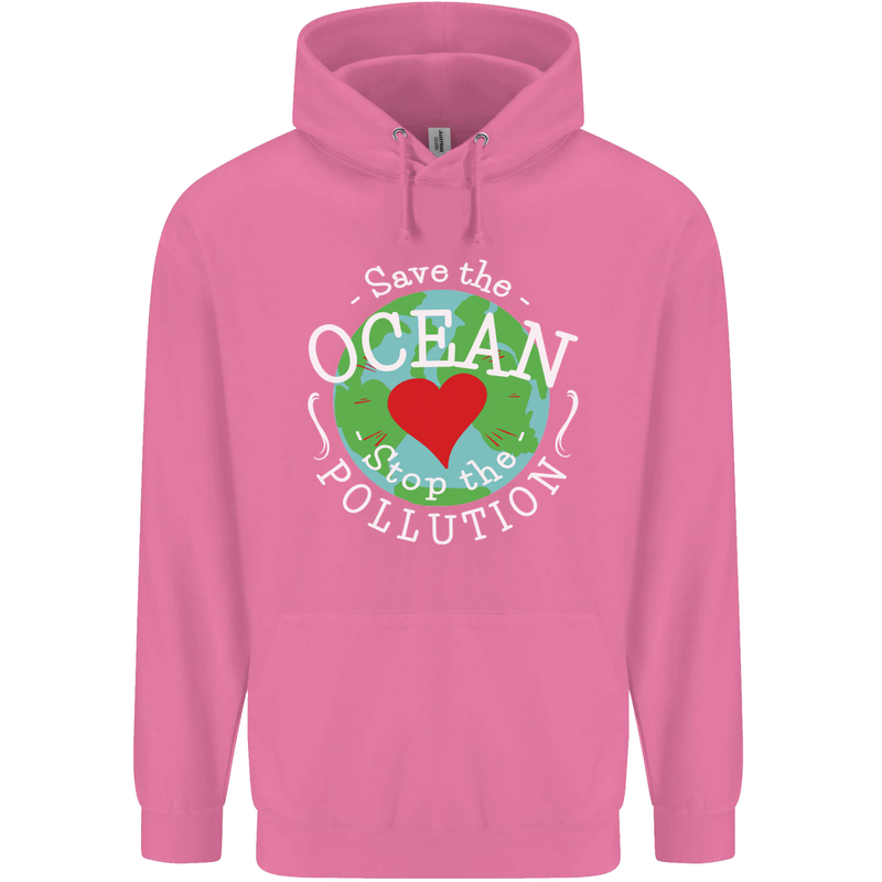 Environment Save the Ocean Stop Pollution Mens 80% Cotton Hoodie Azelea