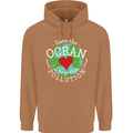 Environment Save the Ocean Stop Pollution Mens 80% Cotton Hoodie Caramel Latte