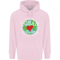 Environment Save the Ocean Stop Pollution Mens 80% Cotton Hoodie Light Pink