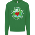 Environment Save the Ocean Stop Pollution Mens Sweatshirt Jumper Irish Green
