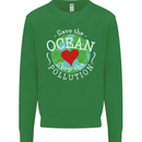 Environment Save the Ocean Stop Pollution Mens Sweatshirt Jumper Irish Green