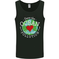 Environment Save the Ocean Stop Pollution Mens Vest Tank Top Black
