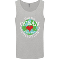 Environment Save the Ocean Stop Pollution Mens Vest Tank Top Sports Grey