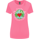 Environment Save the Ocean Stop Pollution Womens Wider Cut T-Shirt Azalea