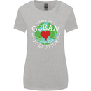 Environment Save the Ocean Stop Pollution Womens Wider Cut T-Shirt Sports Grey
