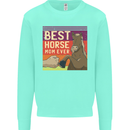 Equestrian Best Horse Mom Ever Funny Mens Sweatshirt Jumper Peppermint