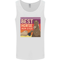 Equestrian Best Horse Mom Ever Funny Mens Vest Tank Top White