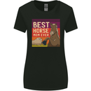 Equestrian Best Horse Mom Ever Funny Womens Wider Cut T-Shirt Black