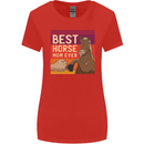 Equestrian Best Horse Mom Ever Funny Womens Wider Cut T-Shirt Red