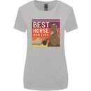 Equestrian Best Horse Mom Ever Funny Womens Wider Cut T-Shirt Sports Grey
