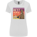 Equestrian Best Horse Mom Ever Funny Womens Wider Cut T-Shirt White