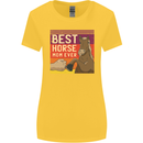 Equestrian Best Horse Mom Ever Funny Womens Wider Cut T-Shirt Yellow