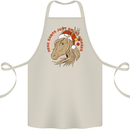 Equestrian Dear Santa Funny Horse Christmas Cotton Apron 100% Organic Natural