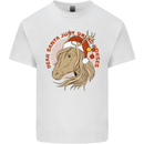 Equestrian Dear Santa Funny Horse Christmas Kids T-Shirt Childrens White