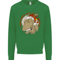 Equestrian Dear Santa Funny Horse Christmas Mens Sweatshirt Jumper Irish Green