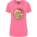 Equestrian Dear Santa Funny Horse Christmas Womens Wider Cut T-Shirt Azalea
