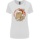 Equestrian Dear Santa Funny Horse Christmas Womens Wider Cut T-Shirt White