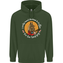 Equestrian I Only Need Horses and Coffee Childrens Kids Hoodie Forest Green