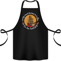 Equestrian I Only Need Horses and Coffee Cotton Apron 100% Organic Black
