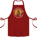 Equestrian I Only Need Horses and Coffee Cotton Apron 100% Organic Maroon