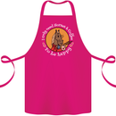 Equestrian I Only Need Horses and Coffee Cotton Apron 100% Organic Pink