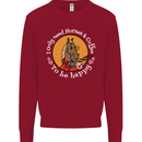Equestrian I Only Need Horses and Coffee Kids Sweatshirt Jumper Red