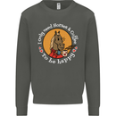 Equestrian I Only Need Horses and Coffee Kids Sweatshirt Jumper Storm Grey