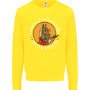 Equestrian I Only Need Horses and Coffee Kids Sweatshirt Jumper Yellow