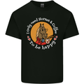 Equestrian I Only Need Horses and Coffee Kids T-Shirt Childrens Black